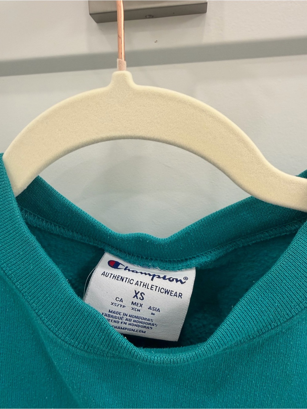 Champion Teal Crewneck Sweatshirt XS